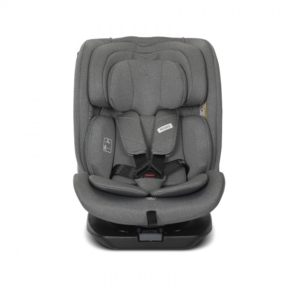 Lorelli Seggiolino auto isofix girevole 360 I-SIZE 40-150cm Rodeo Grigio