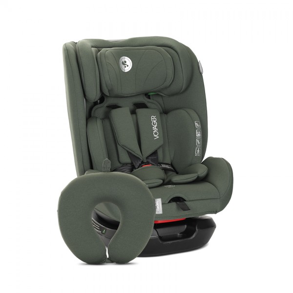 Lorelli Seggiolino Auto VOYAGER i-Size Verde 40-150 cm con Cuscino da Viaggio