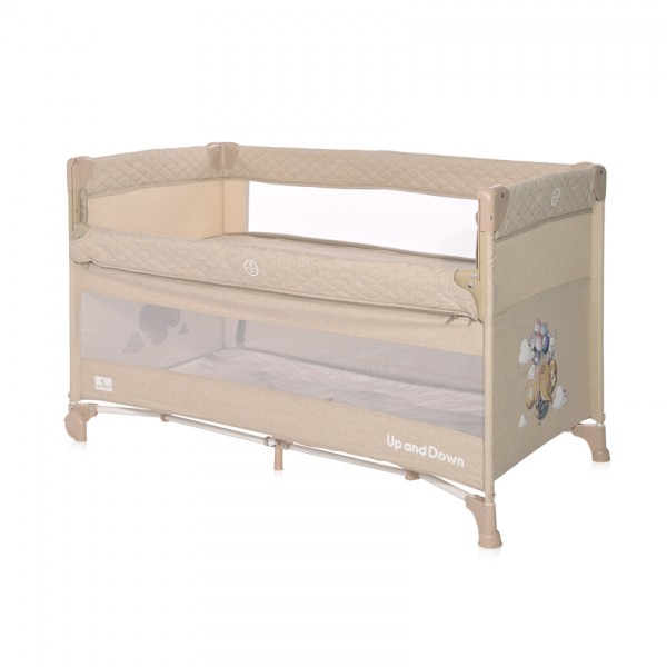 Lettino da Viaggio Co-Sleeping Lorelli UP and DOWN Fog Beige