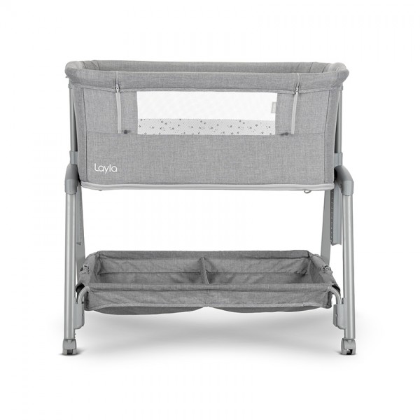 Lorelli Mini culla LAYLA 2in1 con sponda abbattibile Grigio