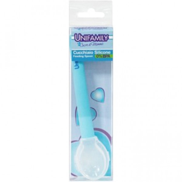 Cucchiaio Unifamily Silicone Azzurro