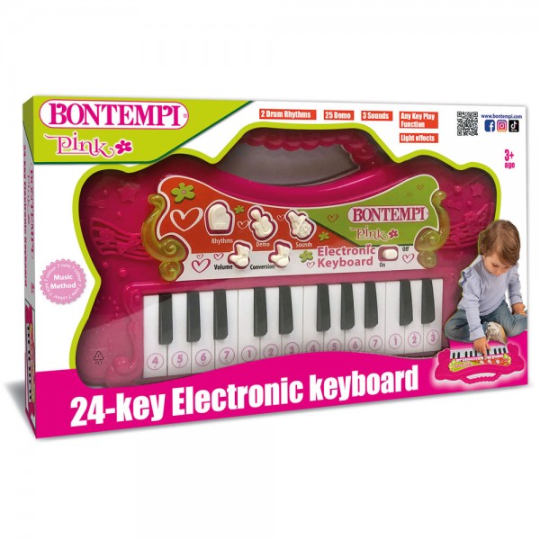 Tastiera Elettronica Bontempi 24 Tasti Rosa