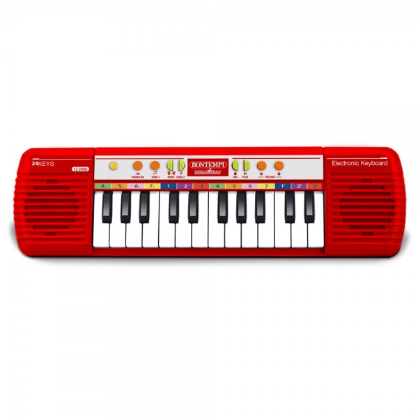 Mini Tastiera Elettronica Bontempi 24 Tasti Rosso
