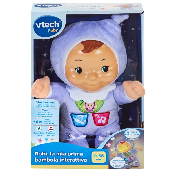 Bambola VTech Baby Robi, La Mia Prima Bambola Interattiva