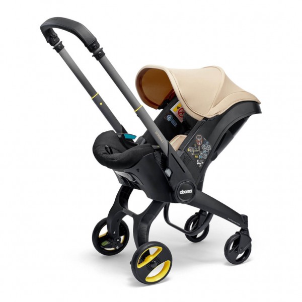 Seggiolino Auto Passeggino Doona I 2 In 1 i-Size Gruppo 0+ Sahara Sand