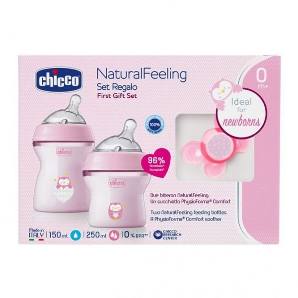Set Regalo Chicco NaturalFeeling Rosa
