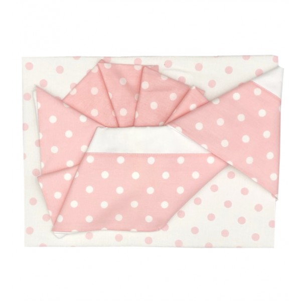 Set Lenzuola Andy & Helen per Carrozzina Fantasia F2 3 pz Rosa