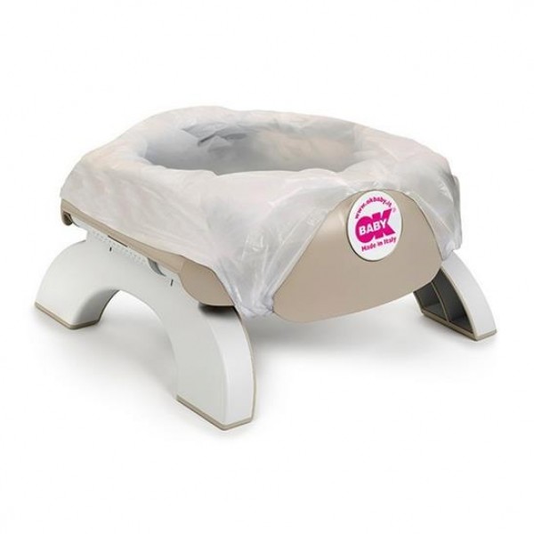 OKBABY Roady - Vasino e Riduttore WC per Bambini Pieghevole Grigio (23)