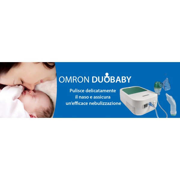 OMRON DuoBaby 2 in 1 Nebulizzatore per aerosol e aspiratore nasale per neonati