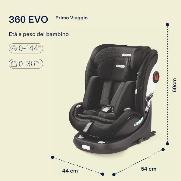 Peg Perego Seggiolino Auto PRIMO VIAGGIO 360 EVO