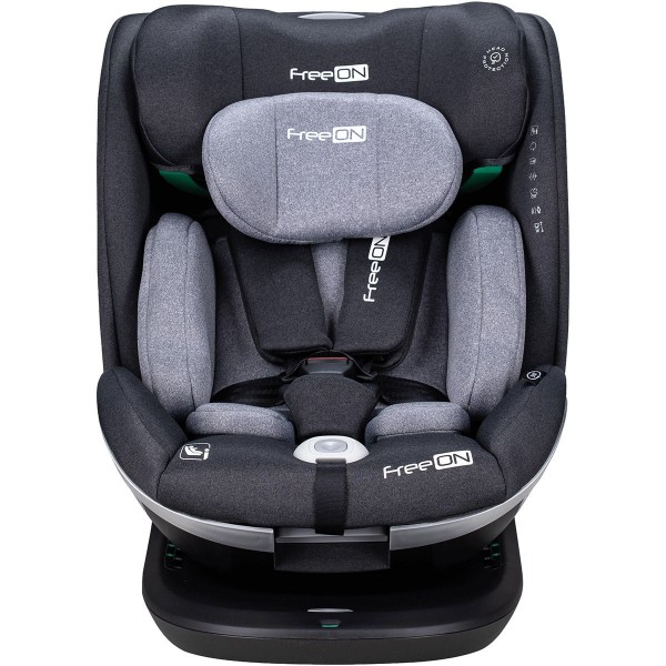 Seggiolino Auto FreeON Opal i-Size Girevole a 360° da 40-150 cm Grigio