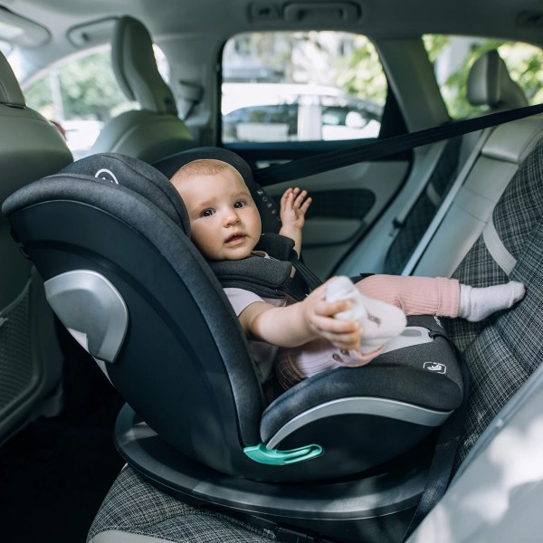 Seggiolino Auto FreeON Opal i-Size Girevole a 360° da 40-150 cm Grigio