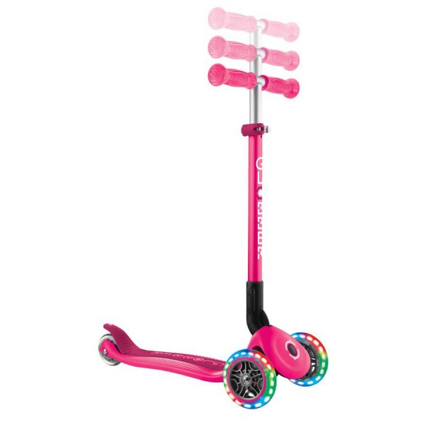Monopattino Globber Primo Foldable Lights Neon Pink