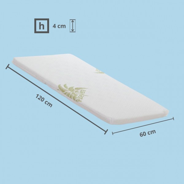 Materasso per Lettino da Campeggio Kiby in Aloe Vera Arrotolabile H4