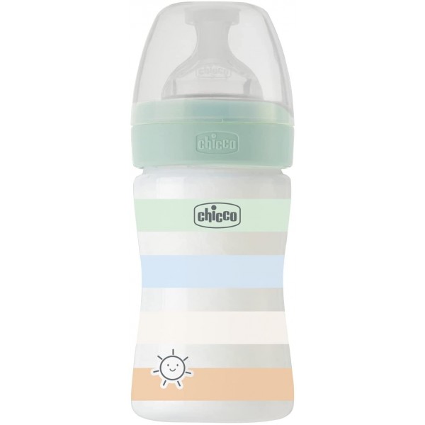 Biberon Benessere Chicco 150ml Flusso Lento Green Boy
