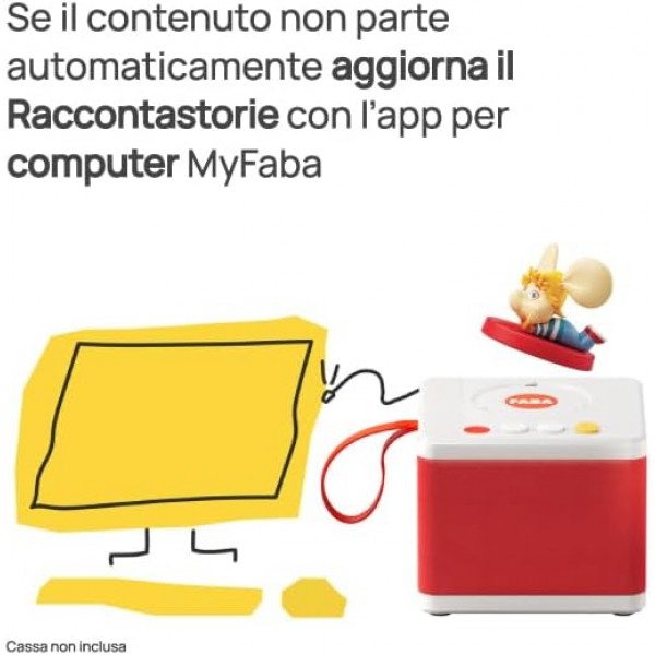 Personaggio Sonoro Faba Che avventure, Topo Gigio! per Raccontastorie