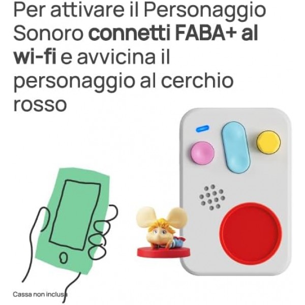 Personaggio Sonoro Faba Che avventure, Topo Gigio! per Raccontastorie