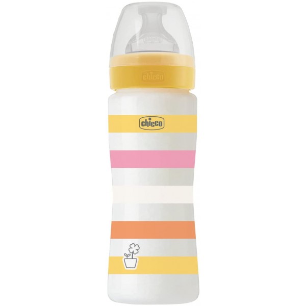 Biberon Benessere Chicco 330ml Flusso Veloce Yellow Girl