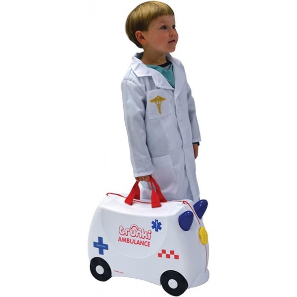 Valigia Cavalcabile Trunki Abbie Ambulance White
