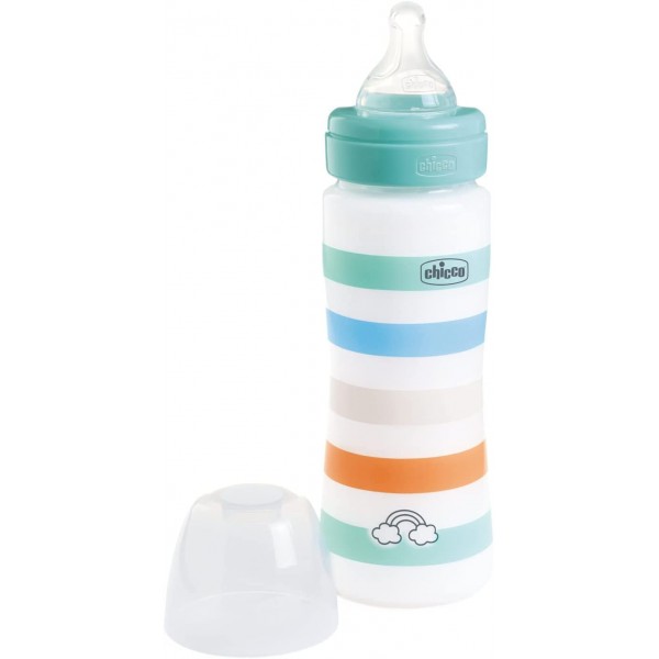 Biberon Benessere Chicco 330ml Flusso Veloce Green Boy