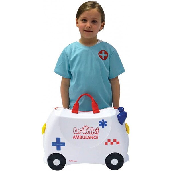 Valigia Cavalcabile Trunki Abbie Ambulance White