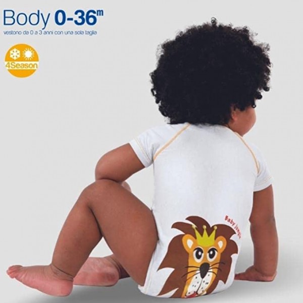 Body Cotone J Bimbi 4Season Leone 0-36 mesi