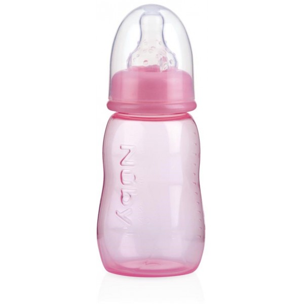Biberon Nuby Tettarella Anticolica Silicone 150ml Rosa