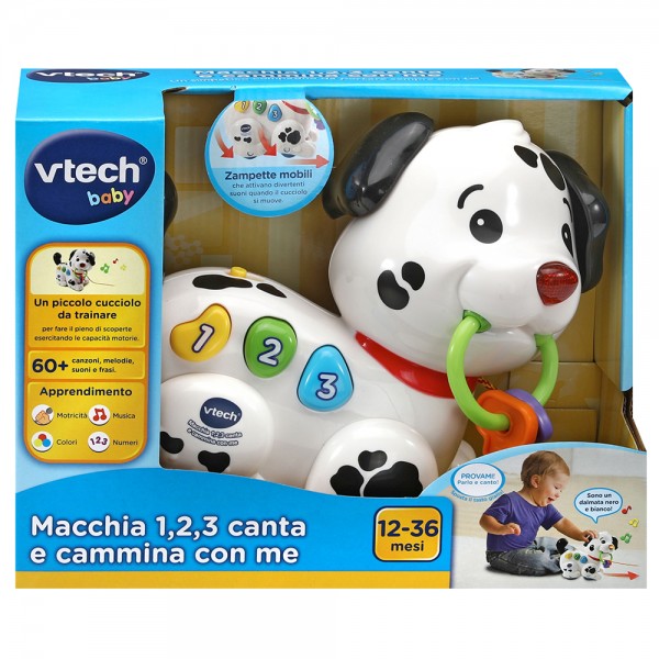 Gioco VTech Baby Macchia 1,2,3 Canta E Cammina Con Me!