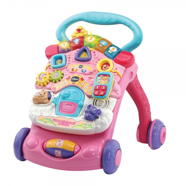 Gioco VTech Baby Super Primi Passi Parlante 2 in 1 Rosa