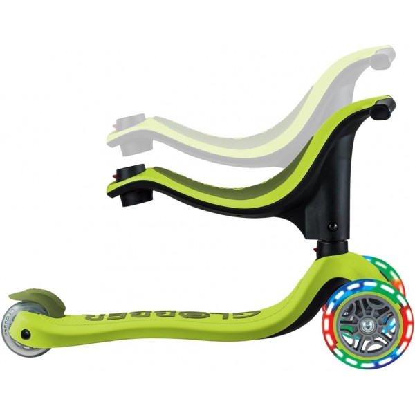 Monopattino Evolutivo Globber Go Up Sporty Lights Verde Lime