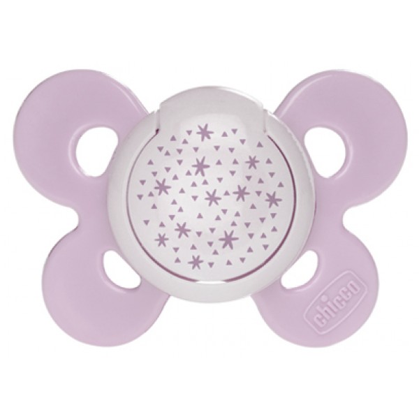 Succhietto Chicco Physio Comfort Night Silicone Lilla 16-36 m