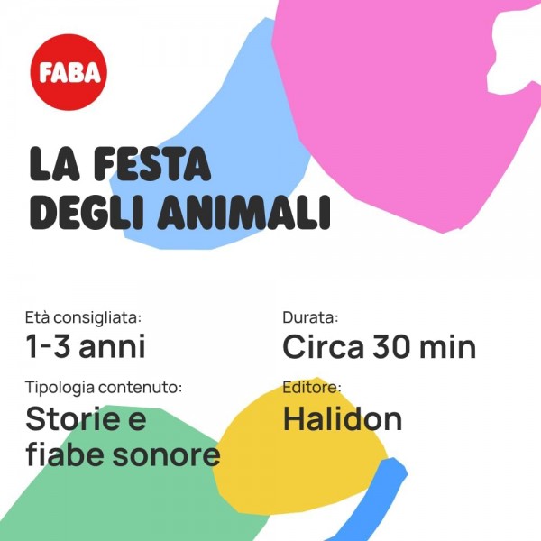 Personaggio Sonoro Faba La Festa Degli Animali per Raccontastorie