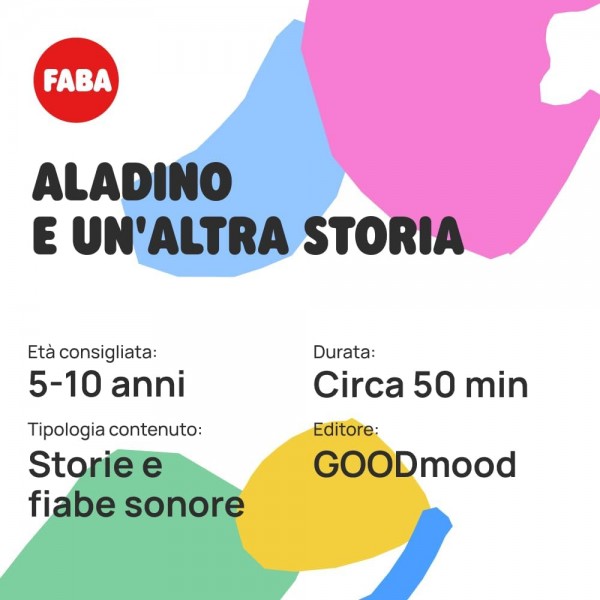 Personaggio Sonoro Faba Aladino e un altra Storia per Raccontastorie
