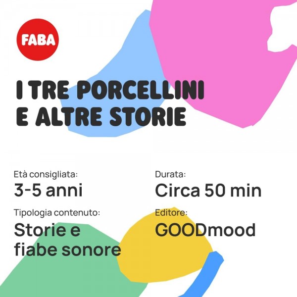 Personaggio Sonoro Faba I Tre Porcellini E Altre Storie per Raccontastorie