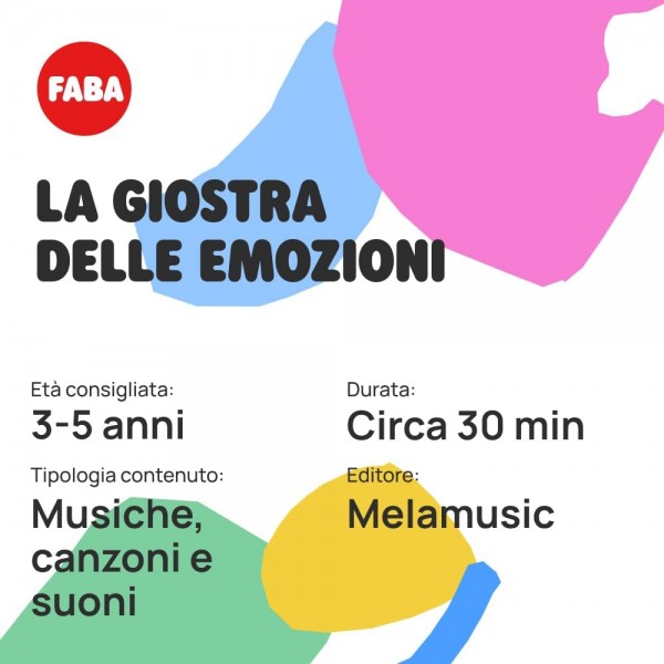 Personaggio Sonoro Faba La Giostra delle Emozioni per Raccontastorie