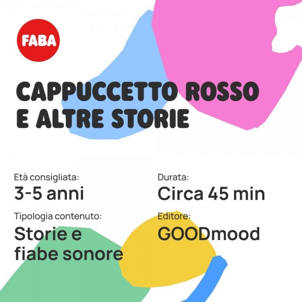 Personaggio Sonoro Faba Cappuccetto Rosso per Raccontastorie