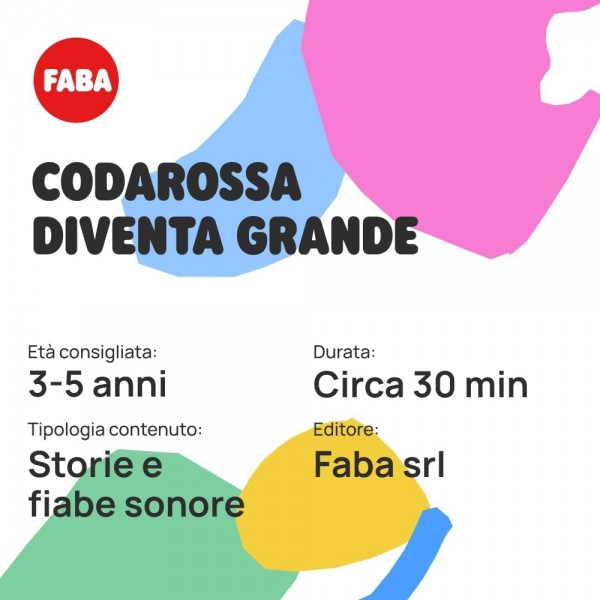 Personaggio Sonoro Faba Codarossa Diventa Grande per Raccontastorie