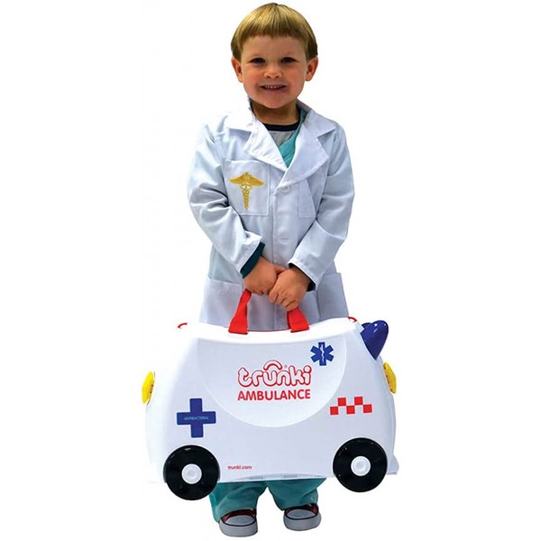Valigia Cavalcabile Trunki Abbie Ambulance White