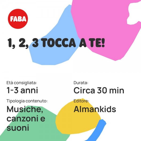 Personaggio Sonoro Faba 1, 2, 3 Tocca a Te! per Raccontastorie