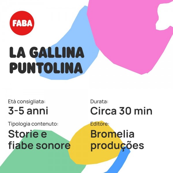 Personaggio Sonoro Faba La Gallina Puntolina per Raccontastorie