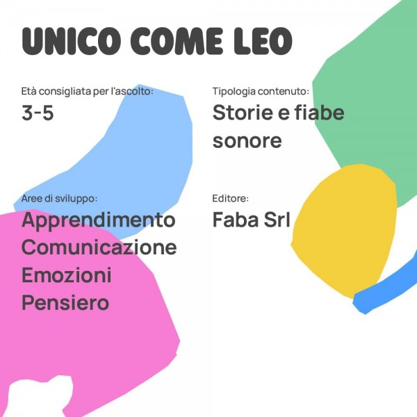 Personaggio Sonoro Faba Unico come Leo per Raccontastorie