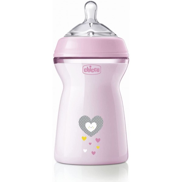 Biberon Chicco Natural Feeling 6m+ 330 ml Rosa
