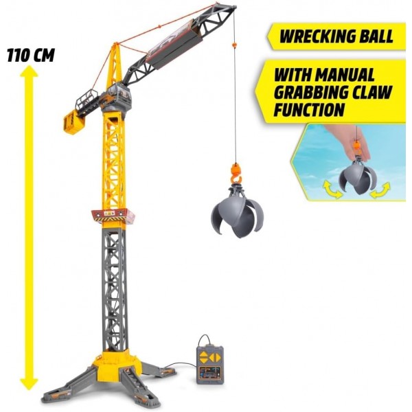 Dickie Toys Gru da Cantiere per Bambini 110 cm