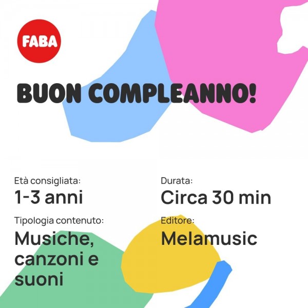 Personaggio Sonoro Faba Buon Compleanno! per Raccontastorie