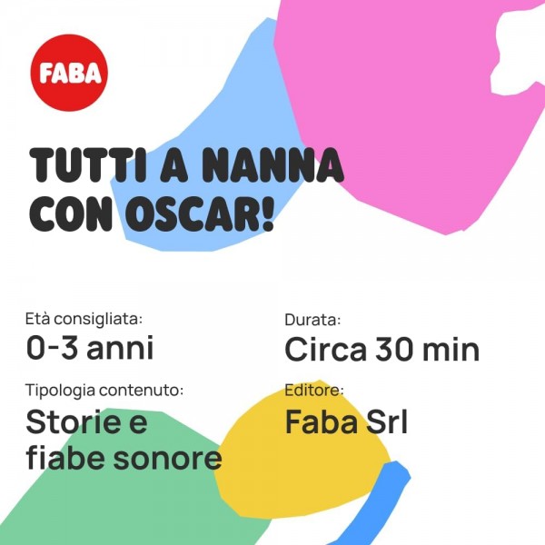 Peluche Sonoro Faba Tutti a Nanna con Oscar! per Raccontastorie