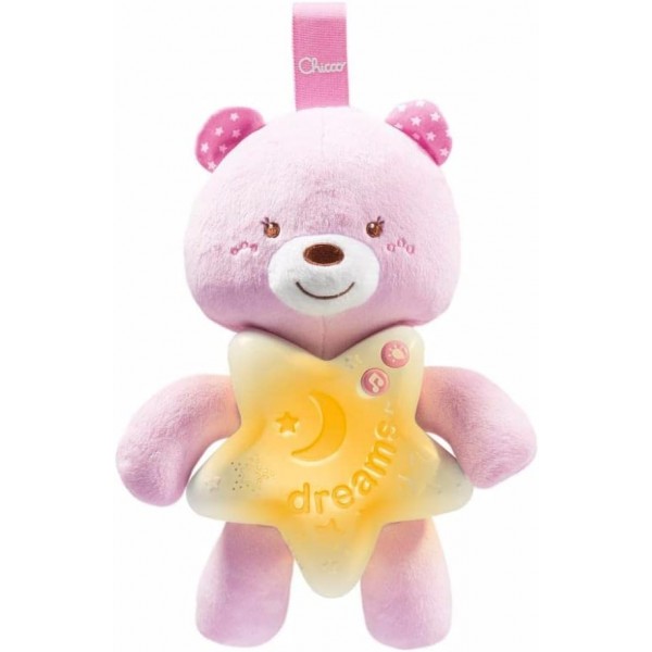 Peluche Chicco First Dreams Goodnight Bear Rosa