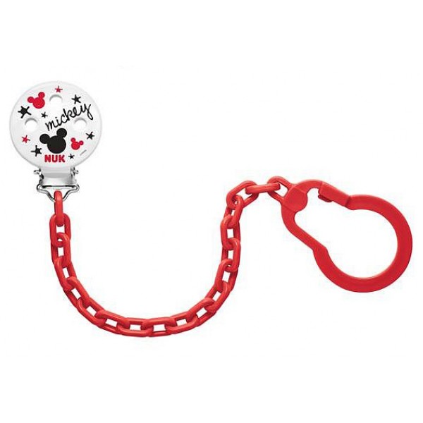 Catenella Portasucchietto Nuk Disney Mickey Mouse Rossa