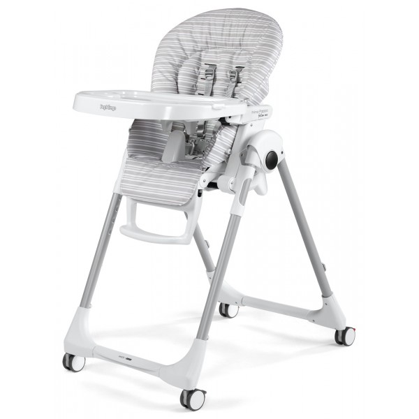 Seggiolone Peg Perego Prima Pappa Follow Me Linear Grey