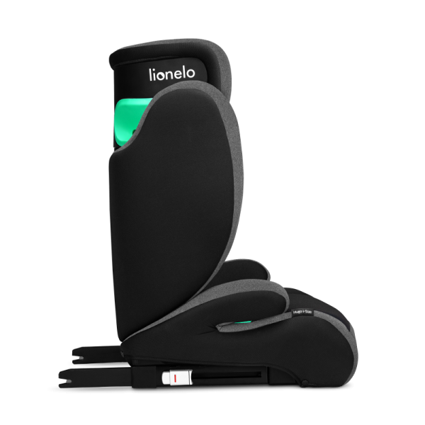 Lionelo Hugo I-Size Seggiolino Auto ISOFIX 100-150 cm Black Grey