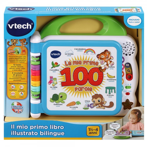 Gioco VTech Baby Il Mio Primo Libro Illustrato Bilingue - Le Mie Prime 100 Parole